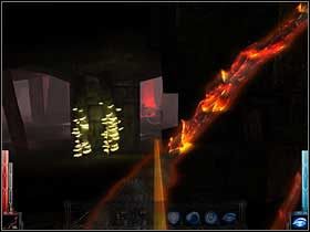 Umiejętności pozwalają mi już na używanie Bow of Fiery Rage (Łuk Ognistego Gniewu). Zabójcza to broń - dosłownie! - In the House of Ashes (1) | Rozdział 8 | Dark Messiah of Might and Magic - Dark Messiah of Might and Magic - poradnik do gry