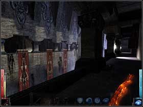 Biegnąca dookoła galeria pogrążona jest w mroku. - In the House of Ashes (1) | Rozdział 8 | Dark Messiah of Might and Magic - Dark Messiah of Might and Magic - poradnik do gry