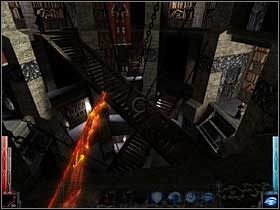 Biblioteka. Olbrzymia wielopoziomowa sala z kładkami i licznymi użytkownikami. - In the House of Ashes (3) | Rozdział 8 | Dark Messiah of Might and Magic - Dark Messiah of Might and Magic - poradnik do gry