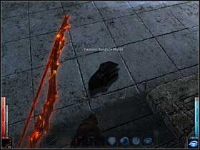 To jest konkretne znalezisko - vampirza tarcza. Ciekawe, jak to działa. - In the House of Ashes (3) | Rozdział 8 | Dark Messiah of Might and Magic - Dark Messiah of Might and Magic - poradnik do gry