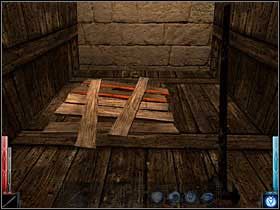 Nieudolnie zamaskowane przejście piętro niżej, tylko czy okaże się przydatne? - City of Flame (1) | Rozdział 9 | Dark Messiah of Might and Magic - Dark Messiah of Might and Magic - poradnik do gry