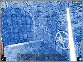 Po prawej od posągu, kolejna dźwignia otwierająca wrota. - City of Flame (5) | Rozdział 9 | Dark Messiah of Might and Magic - Dark Messiah of Might and Magic - poradnik do gry