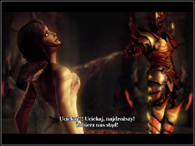 Xana zasłania mnie swoim ciałem przez atakiem mojego Ojca - Kha Beletha. - Zakończenie nr 4 | Zakończenia alternatywne | Dark Messiah of Might and Magic - Dark Messiah of Might and Magic - poradnik do gry