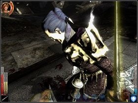 Cosik słabiutki ten przeciwnik w decydującej walce. Może zaczął fajki palić, a palenie SZKODZI! - Zakończenie nr 2 | Zakończenia alternatywne | Dark Messiah of Might and Magic - Dark Messiah of Might and Magic - poradnik do gry