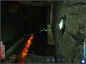 Półka po prawej stronie - w oddali widać sworzeń mocujący łańcuch, którym spętany jest Istvan. - Zakończenie nr 3 | Zakończenia alternatywne | Dark Messiah of Might and Magic - Dark Messiah of Might and Magic - poradnik do gry