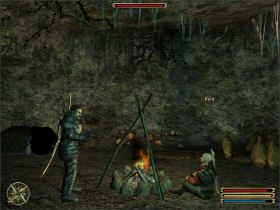 Kent skrył się w jaskini w obawie przed grasującym nieopodal stadzie rozpruwaczy - Okara (1) | Questy | Solucja Gothic 3 - Gothic 3 - poradnik do gry