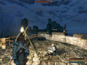 Żeby znaleźć Thordira musisz wrócić do zrujnowanego miasta i odszukać basztę na murach (niedaleko wejścia do zamku - Vengard (1) | Questy | Solucja Gothic 3 - Gothic 3 - poradnik do gry
