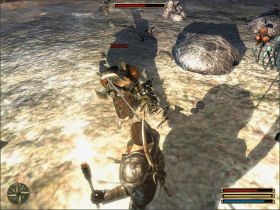 Tym razem zanim się dostaniesz do grobowca będziesz musiał pokonać silny oddział Orków pilnujących wejścia - Nordmar - Klan Ognia (1) | Questy | Solucja Gothic 3 - Gothic 3 - poradnik do gry