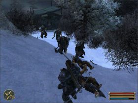 Niedaleko siedziby myśliwych Orkowie urządzili sobie obóz - Nordmar - Klan Wilka (2) | Questy | Solucja Gothic 3 - Gothic 3 - poradnik do gry