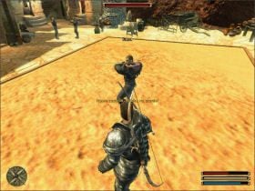 Emet to aktualny mistrz i żeby się z nim zmierzyć musisz pokonać pierwszych dwóch rywali - Ishtar (3) | Questy | Solucja Gothic 3 - Gothic 3 - poradnik do gry