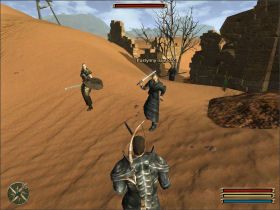 Podążaj za Kirkiem do kryjówki bandytów, ale bądź przygotowany na zdradę: Kirk jest w zmowie z rabusiami i razem Cię zaatakują - Mora Sul (2) | Questy | Solucja Gothic 3 - Gothic 3 - poradnik do gry