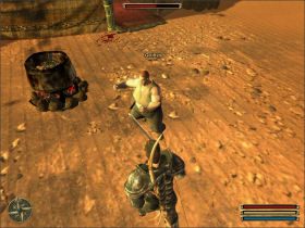 Nie uda Ci się przekonać Grubasa do współpracy inaczej niż spuszczając mu lanie - Mora Sul (4) | Questy | Solucja Gothic 3 - Gothic 3 - poradnik do gry