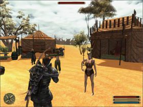 Tym razem porosi Cię o zaniesienie pewnego artefaktu Muratowi (znajdziesz go w oazie na wschód od miasta) - Mora Sul (5) | Questy | Solucja Gothic 3 - Gothic 3 - poradnik do gry