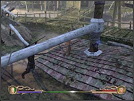 Po zabiciu wszystkich użyj magii na dźwigu, który podtrzymuje platformę - Daret docks | Poziomy | Eragon - Eragon - poradnik do gry