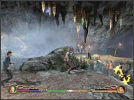 W tunelu postaraj się nie przeciągać potyczki z nimi - Urgal encampment | Poziomy | Eragon - Eragon - poradnik do gry