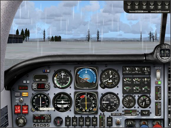 Kokpit w trybie Cold & Dark - Microsoft Flight Simulator X: Pozwolenie na lot | Mooney Bravo - Microsoft Flight Simulator X - poradnik do gry