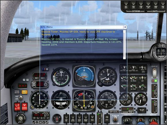 Otrzymana i potwierdzona zgoda na lot. - Microsoft Flight Simulator X: Pozwolenie na lot | Mooney Bravo - Microsoft Flight Simulator X - poradnik do gry