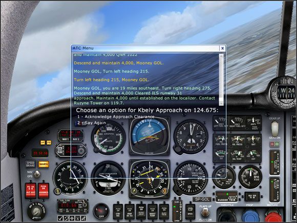 Zgoda na podejście do lądowania. - Microsoft Flight Simulator X: Lądowanie | Mooney Bravo - Microsoft Flight Simulator X - poradnik do gry