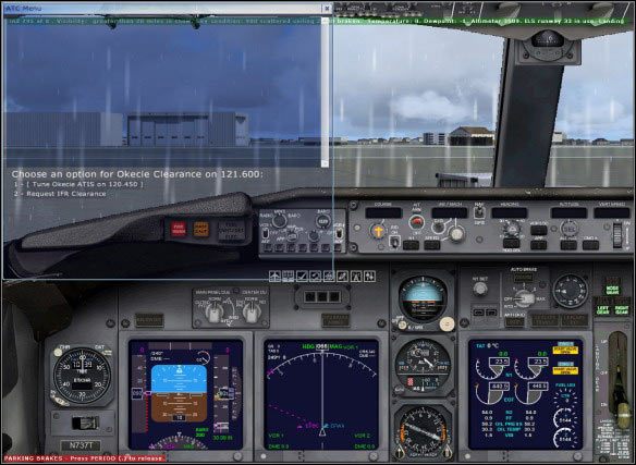 Prośba o zgodę na lot. - Microsoft Flight Simulator X: Przygotowanie do lotu | Boeing 737-800 - Microsoft Flight Simulator X - poradnik do gry