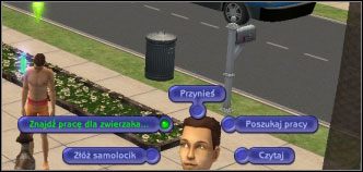 Żeby wysłać psa czy kota do pracy, użyjcie gazety lub komputera, a następnie wybierzcie znajdź pracę dla zwierzaka - Praca oraz kariera zwierząt | The Sims 2 Zwierzaki - The Sims 2: Zwierzaki - poradnik do gry