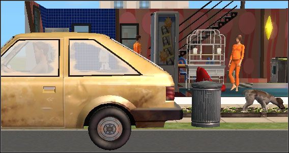 Po Waszego zwierzaka przyjedzie pod dom o ustalonej godzinie służbowy samochód, który zawiezie go do miejsca pracy - Praca oraz kariera zwierząt | The Sims 2 Zwierzaki - The Sims 2: Zwierzaki - poradnik do gry