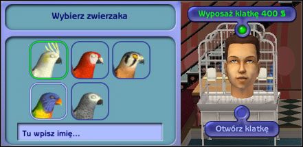 Posiadacze zwierząt klatkowych czy akwariowych także muszą troszczyć się o swoje zwierzęta - Panel zwierząt | The Sims 2 Zwierzaki - The Sims 2: Zwierzaki - poradnik do gry
