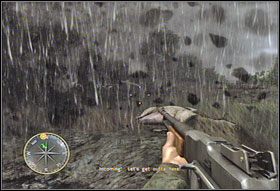 Teraz wystarczy przemieszczać się w lewą stronę, eliminując po drodze kolejnych przeciwników - [Rozdział II] The Island cz.2 | Call of Duty 3 - Call of Duty 3 - poradnik do gry