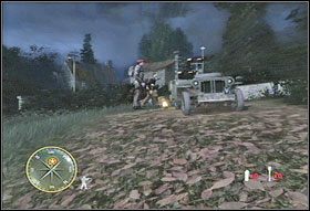 Korzystając z jednego z okien (#1), wyjdźcie na dach - [Rozdział III] Night Drop cz.1 | Call of Duty 3 - Call of Duty 3 - poradnik do gry