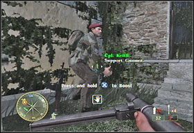 W dalszym ciągu podążajcie za punktami na mapie - [Rozdział III] Night Drop cz.2 | Call of Duty 3 - Call of Duty 3 - poradnik do gry