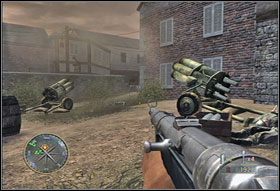 Z wyjściem z budynku poczekajcie, aż sytuacja się nieco uspokoi - [Rozdział IV] Mayenne Bridże cz.2 | Call of Duty 3 - Call of Duty 3 - poradnik do gry