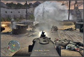 Za mostem wdrapcie się po schodach do góry (#1) - [Rozdział IV] Mayenne Bridże cz.2 | Call of Duty 3 - Call of Duty 3 - poradnik do gry