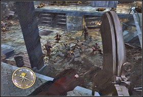 Na sam koniec zostawcie sobie wnętrze fabryki mieszczące się po środku terenu, który przed chwilą oczyściliście - [Rozdział V] Operation Totalize cz.2 | Call of Duty 3 - Call of Duty 3 - poradnik do gry