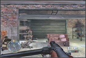 Zejdźcie z peronu tym schodami, po których weszliście, a następnie skręćcie w prawo - [Rozdział VI] Fuel Plant cz.1 | Call of Duty 3 - Call of Duty 3 - poradnik do gry