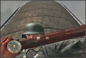 Kiedy opuścicie fabrykę, znajdziecie się w pobliżu drugiego silosu - [Rozdział VI] Fuel Plant cz.2 | Call of Duty 3 - Call of Duty 3 - poradnik do gry