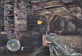 Drzwi do sąsiedniego budynku będą zabite deskami - [Rozdział XII] The Corridor of Death | Call of Duty 3 - Call of Duty 3 - poradnik do gry