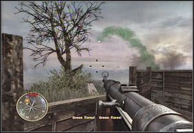 Posuwajcie się zgodnie ze wskazaniami kompasu - [Rozdział XIII] The Mace cz.2 | Call of Duty 3 - Call of Duty 3 - poradnik do gry