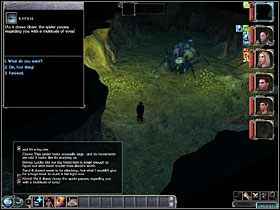 W punkcie (4) spotkasz olbrzymiego pająka, który spróbuje się z tobą porozumieć - Proces (3) | Akt II | Neverwinter Nights 2 - Neverwinter Nights 2 - poradnik do gry