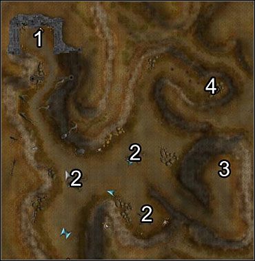 Gdy zjawisz się na miejscu, twoim oczom ukaże się dość surowy krajobraz - Siedziba Amona Jerro (1) | Akt II | Neverwinter Nights 2 - Neverwinter Nights 2 - poradnik do gry