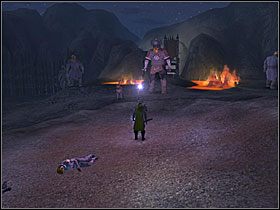 Po powrocie do siedziby olbrzymów spotka cię niemiła niespodzianka - wcale nie mają zamiaru wypełniać swojej części umowy, zamiast tego zaatakują cię - Sojusze (1) | Akt III | Neverwinter Nights 2 - Neverwinter Nights 2 - poradnik do gry