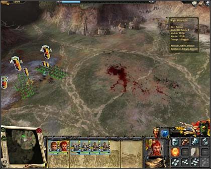 Na tym obrazku widać fragmentu wyścigu: Kto pierwszy dopadnie zielonoskóre niedobitki. - Akt I Misja opcjonalna - Obóz Orków | Imperium | Warhammer Mark of Chaos - Warhammer: Mark of Chaos - poradnik do gry