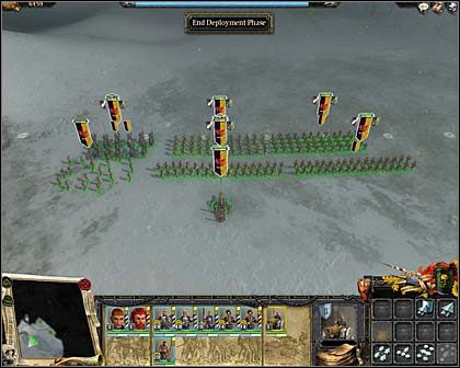 Rozstawienie wojsk. - Akt II Misja 1 - Szczury wyłażą spod ziemi | Imperium | Warhammer Mark of Chaos - Warhammer: Mark of Chaos - poradnik do gry