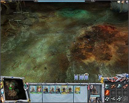 Tu przed chwilą jeszcze był pierwszy z kryształów. Jak widać moje siły są już mocno nadwyrężone. - Akt II Misja 3 - Jaskinia szczurów | Imperium | Warhammer Mark of Chaos - Warhammer: Mark of Chaos - poradnik do gry