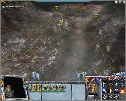 Pierwsza barykada wraz z obeliskiem. - Akt III Misja 4 - Świątynia Chaosu | Imperium | Warhammer Mark of Chaos - Warhammer: Mark of Chaos - poradnik do gry