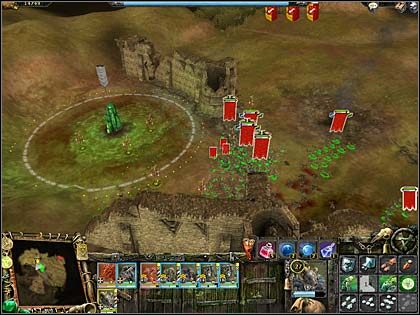 Zdobywanie kapliczki regeneracji. - Akt IV Misja 1 - Wielkie działo | Chaos | Warhammer Mark of Chaos - Warhammer: Mark of Chaos - poradnik do gry