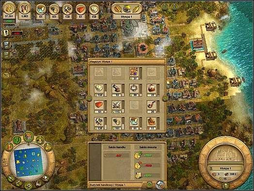 Budynki handlowe dysponują własnym zasięgiem operacyjnym - Logistyka i drogi | Ogólne zasady gry | Anno 1701 - Anno 1701 - poradnik do gry