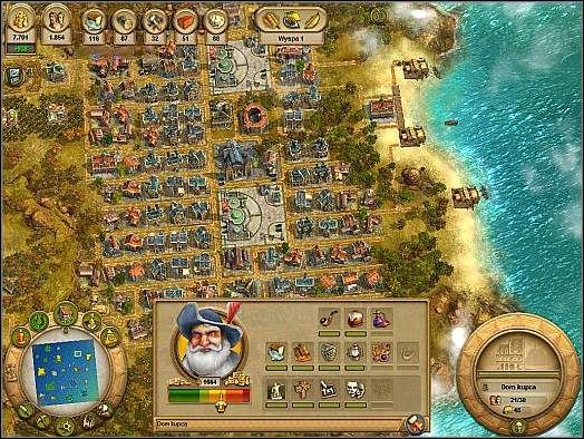 Jak widać na załączonym wyżej obrazku, mimo wielu budynków produkcyjnych kupcy potrafią dać całkiem solidny dochód - Kupcy | Rozbudowa | Anno 1701 - Anno 1701 - poradnik do gry