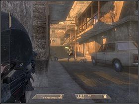 Możesz ruszać dalej (prawa alejka) - Poradnik do gry - [Misja 1.1] Mexican Border - Inbound cz.1 - Tom Clancys Rainbow Six Vegas - poradnik do gry