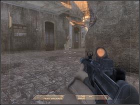 Spróbuj teraz zejść na sam dół, dzięki czemu będziesz w stanie zaskoczyć co najmniej dwóch przeciwników (#1) - [Misja 1.1] Mexican Border - Inbound cz.2 | Tom Clancys Rainbow Six Vegas - Tom Clancys Rainbow Six Vegas - poradnik do gry