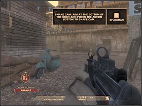 Podejdź do drugich drzwi i skorzystaj z kamery (Snake Cam) - [Misja 1.1] Mexican Border - Inbound cz.4 | Tom Clancys Rainbow Six Vegas - Tom Clancys Rainbow Six Vegas - poradnik do gry