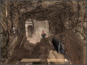 Po chwili powinien się tu zjawić (po prawej stronie) drugi przeciwnik (#1) - [Misja 1.3] Mexican Border - Mines cz.2 | Tom Clancys Rainbow Six Vegas - Tom Clancys Rainbow Six Vegas - poradnik do gry